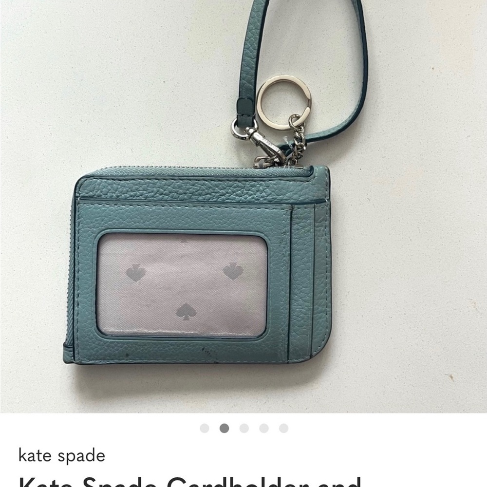 Kate Spade Light Blue Cardholder #21 with Keychain